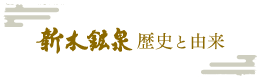 新木鉱泉 歴史と由来